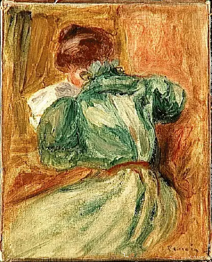 Zielona czytelniczka - Pierre-Auguste Renoir