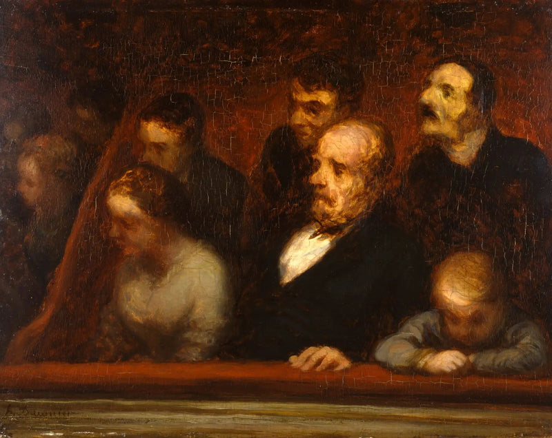 La Loge (W garderobach teatru) - Honoré Daumier