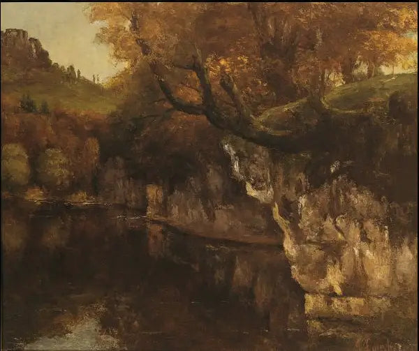 La Loue w Scey-en-Varais - Gustave Courbet