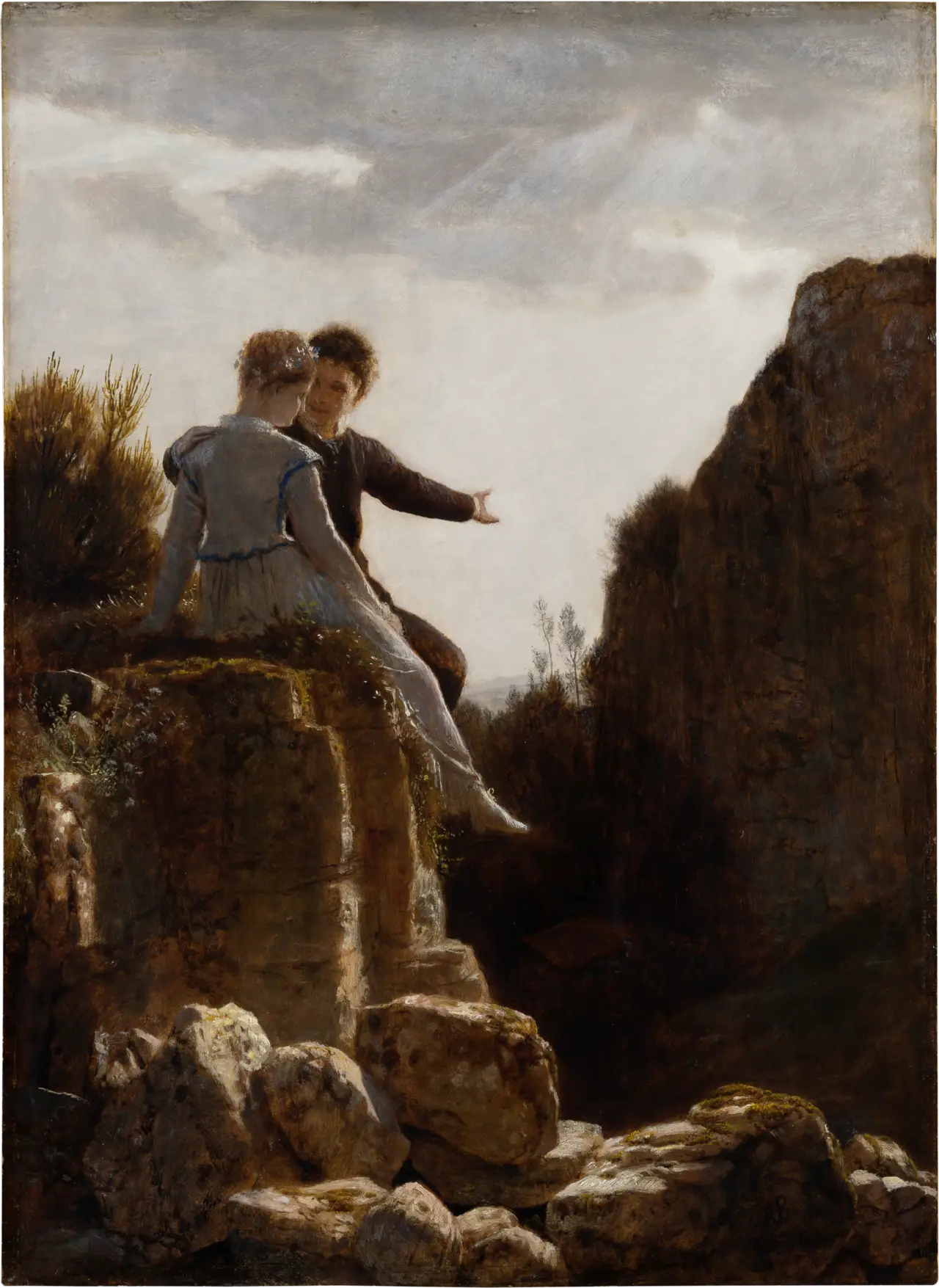 La lune de miel - Arnold Böcklin image 1 copie peinte à la main à l’huile