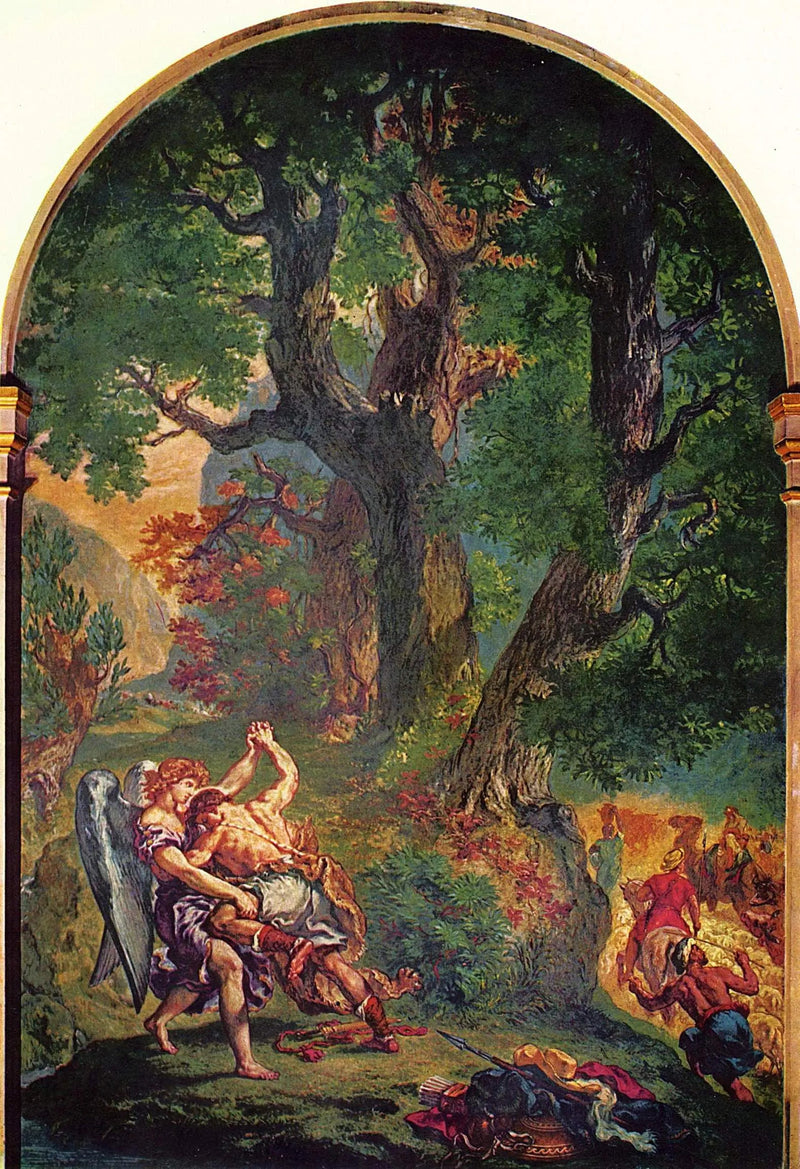 Walka Jakuba z Aniołem - Eugène Delacroix