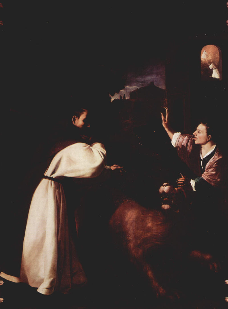Walka brata Diego de Orgaz z demonami - Francisco de Zurbarán