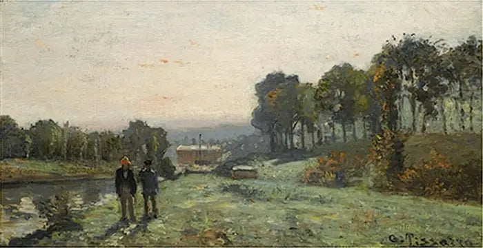 Maszyna Marly w Bougival - Camille Pissarro
