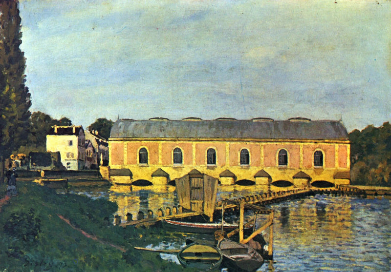 Maszyna w Marly - Alfred Sisley