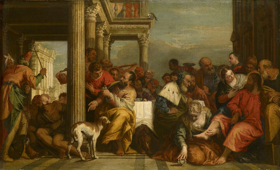 Madeleine namaszczająca stopy Chrystusa - Sebastiano Ricci