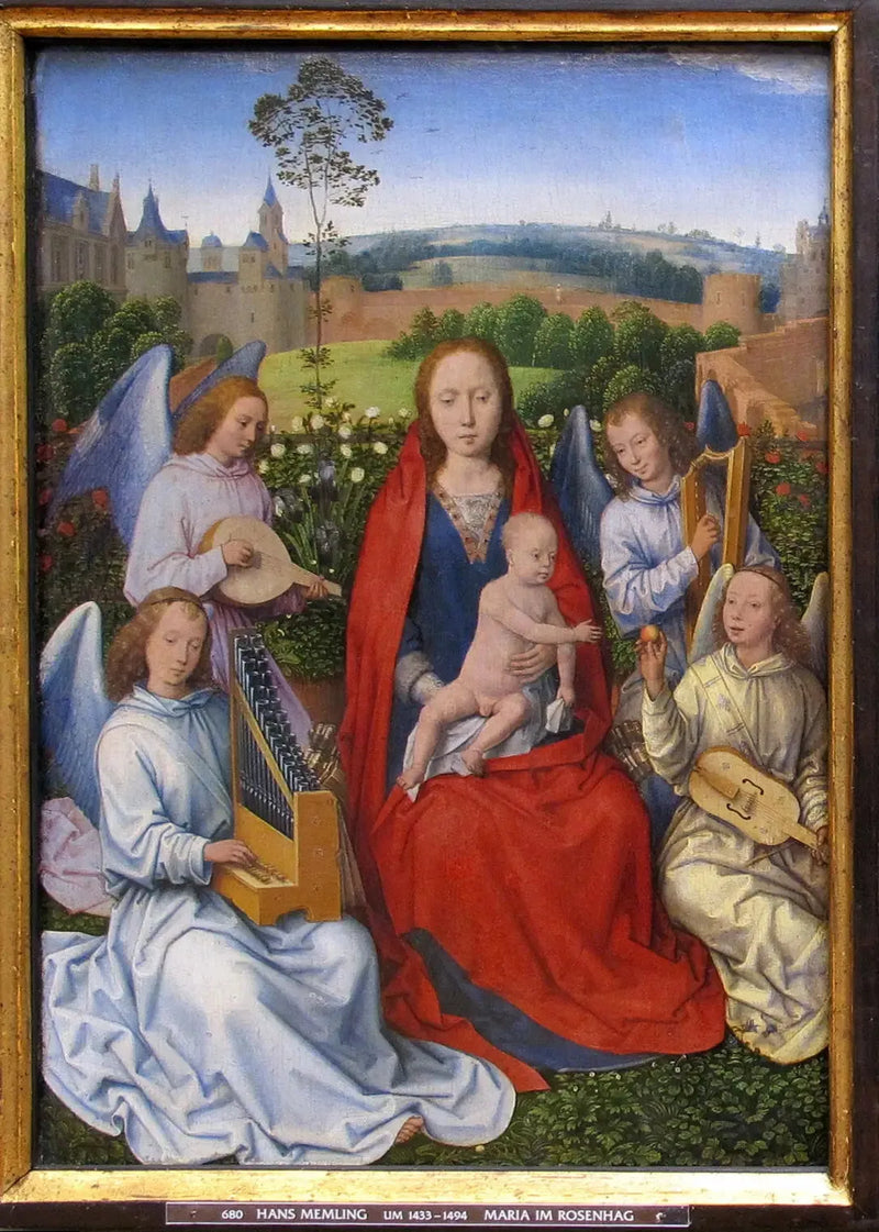 Madonna z różanym ogrodem - Hans Memling