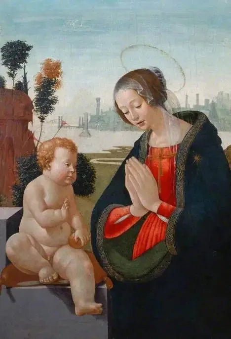 Madonna adorująca Dzieciątko - Domenico Ghirlandaio