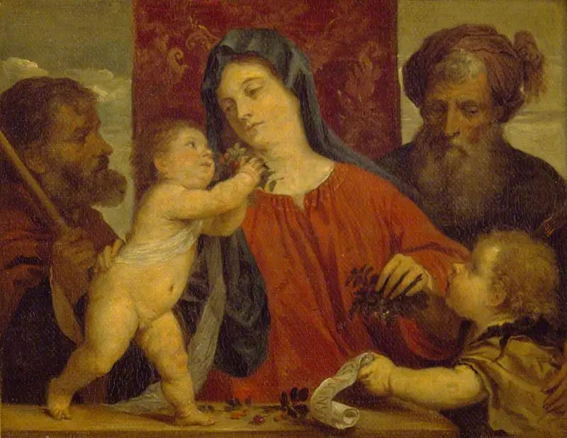 Madonna z czereśniami - David Teniers Młodszy