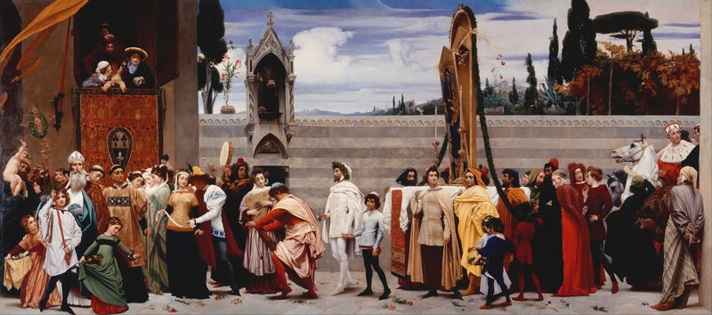 Madonna z Cimabue niesiona w procesji we Florencji - Frederic Leighton