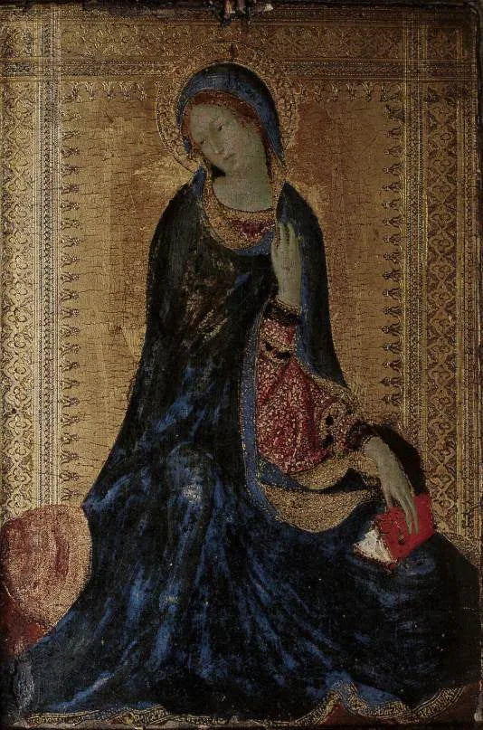 Madonna ze sceny Zwiastowania - Simone Martini
