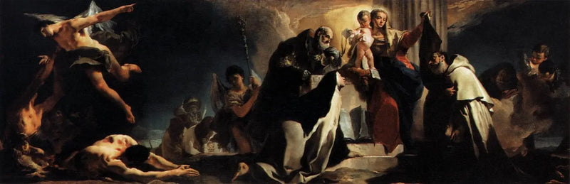 Madonna z Karmelu i dusze czyśćcowe - Giovanni Battista Tiepolo