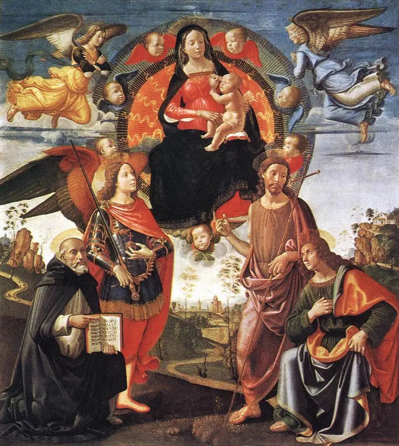 Madonna w chwale z świętymi - Domenico Ghirlandaio
