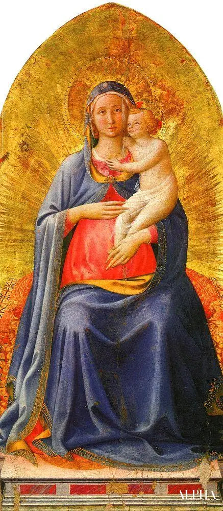 La Madone et l'enfant - Fra Angelico - Reproductions de tableaux et peintures haut de gamme