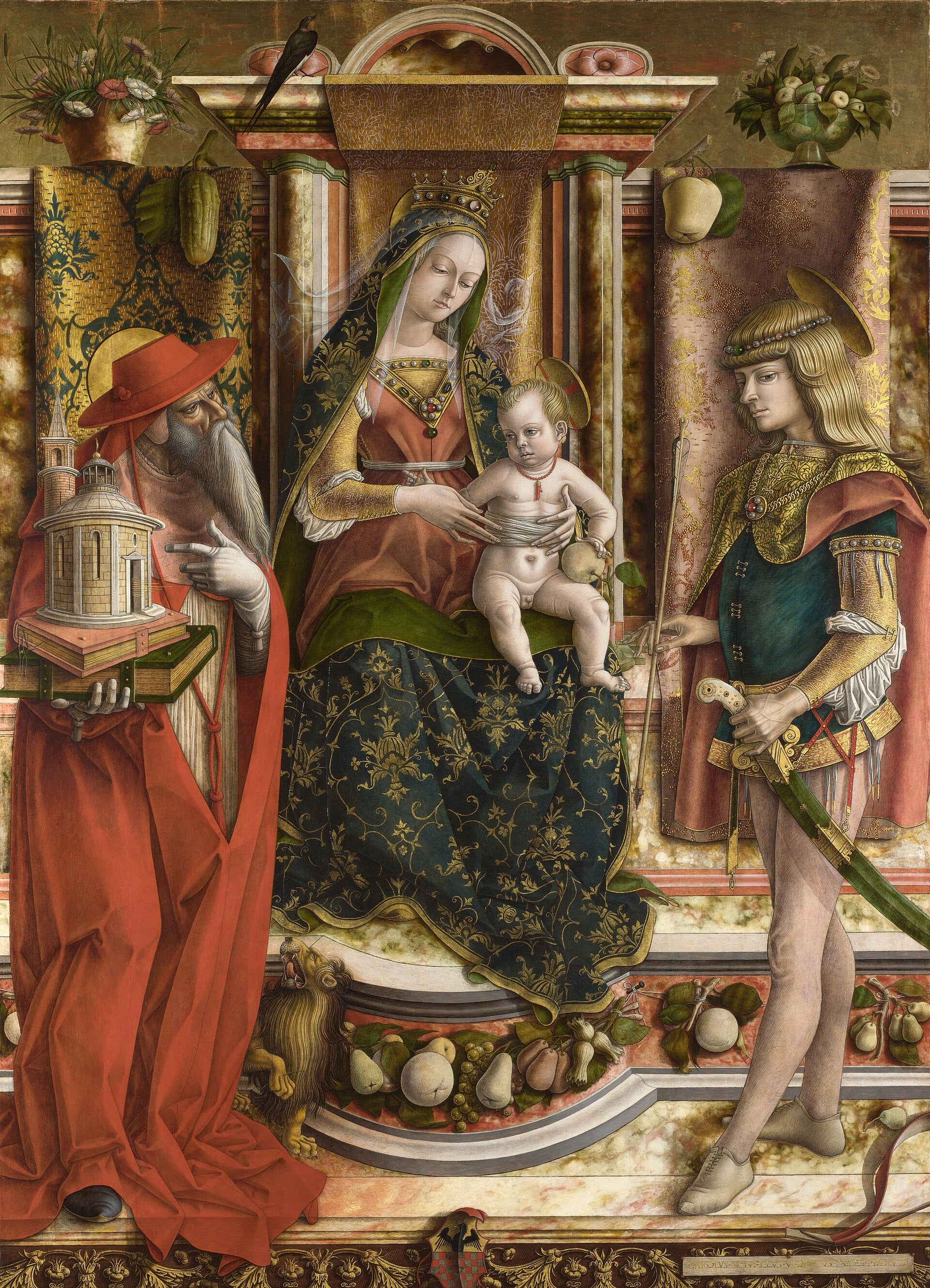 La Madone à l’hirondelle - Carlo Crivelli