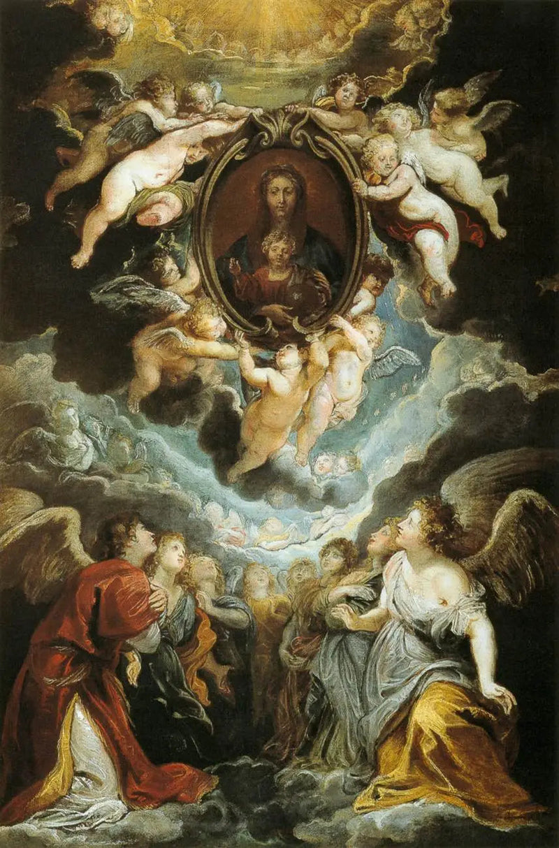 Madonna della Vallicella adorowana przez serafiny i cherubiny - Peter Paul Rubens