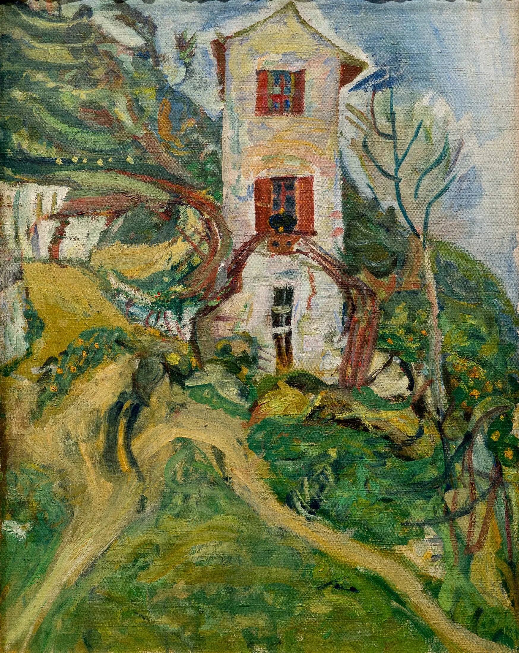 La Maison blanche - Chaïm Soutine image 1 copie peinte à la main à l’huile