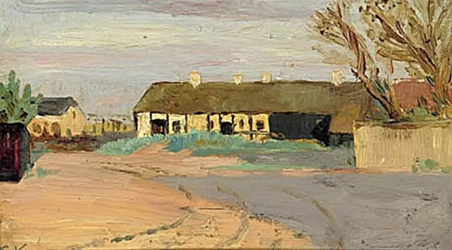 La maison de Christoffer au crépuscule. - Peder Severin Krøyer - Alpha Reproduction