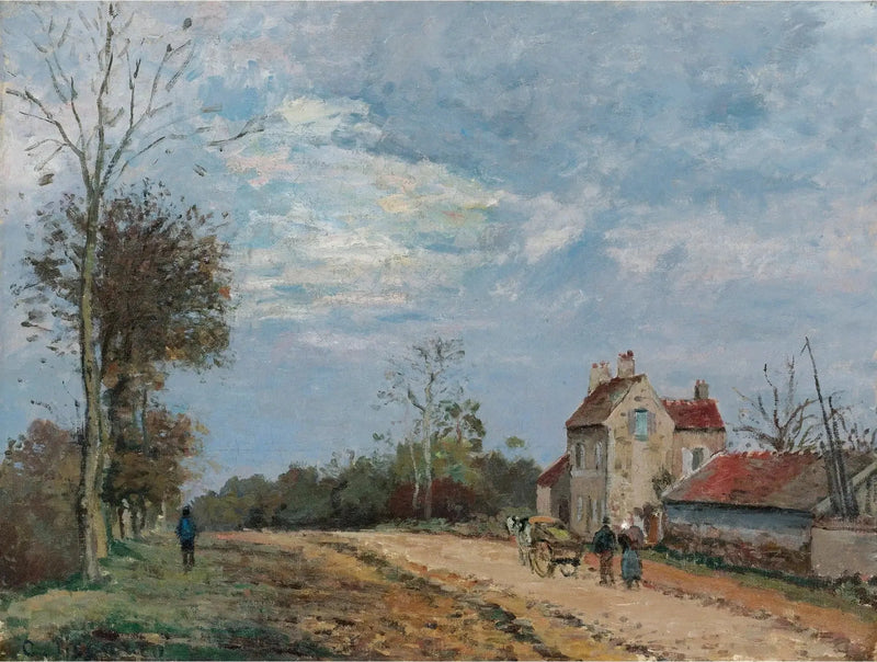 Dom pana Musy, droga do Marly, Louveciennes - Camille Pissarro