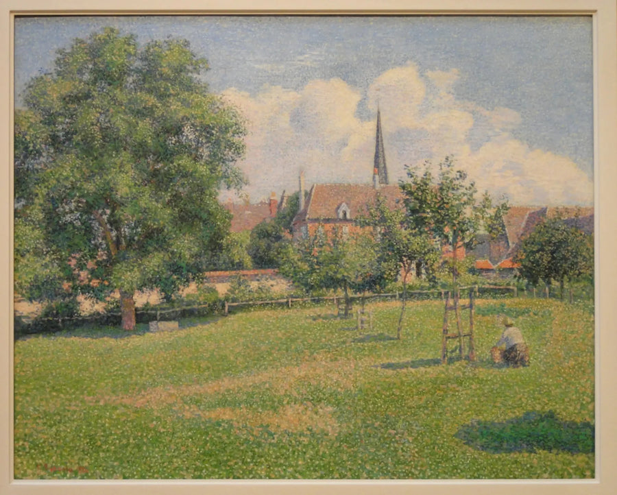 Dom Głuchoniemy i Dzwonnica w Éragny - Camille Pissarro
