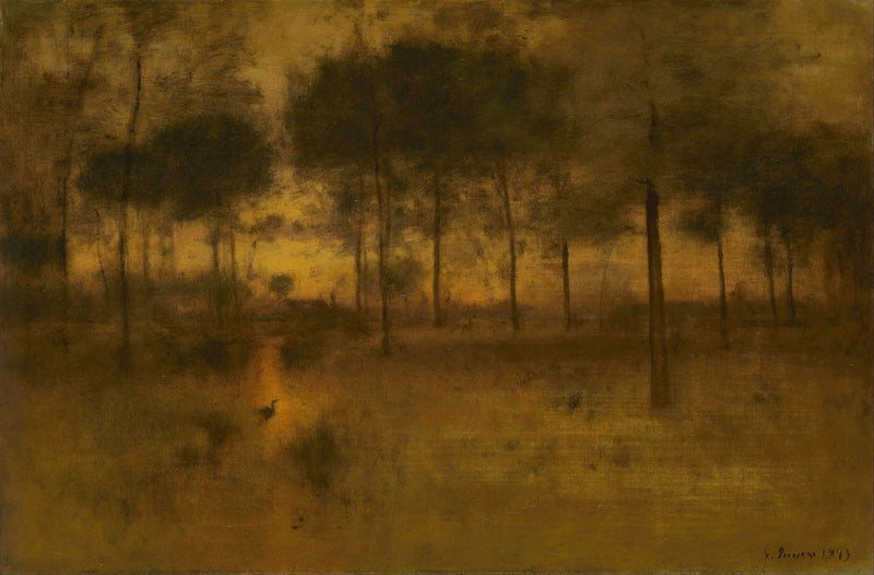 Dom czaplki - George Inness