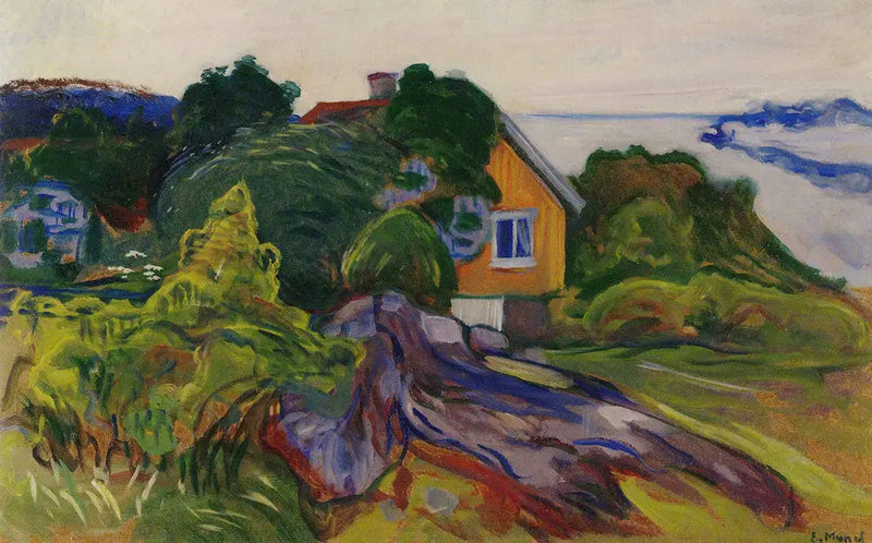 Dom przy fiordzie - Edvard Munch
