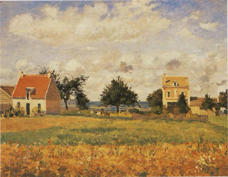 Czerwony dom - Camille Pissarro