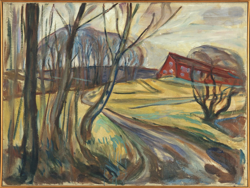 Czerwony dom - Edvard Munch
