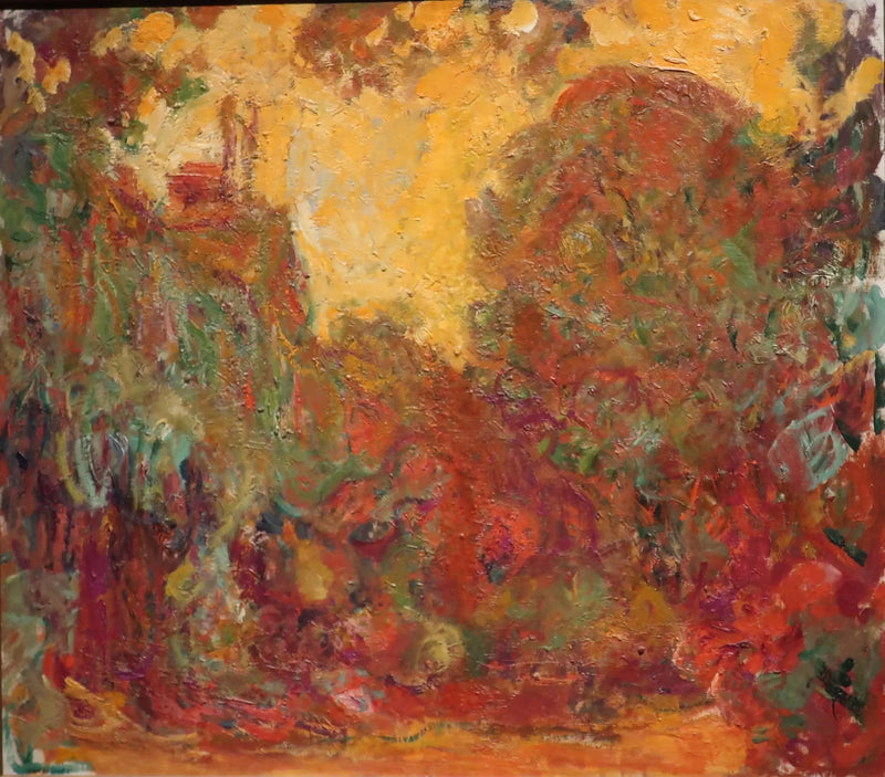 Dom widziany z ogrodu różanego - Claude Monet