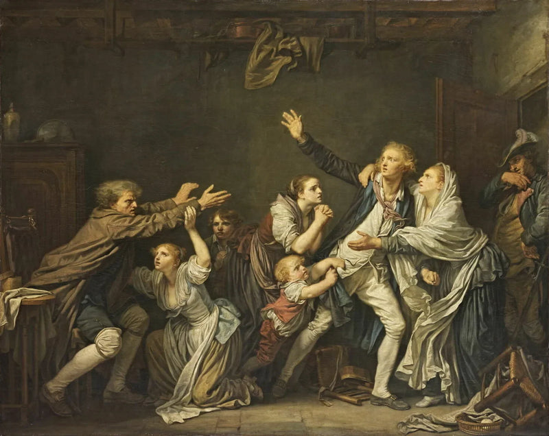 Klątwa ojcowska - Jean-Baptiste Greuze