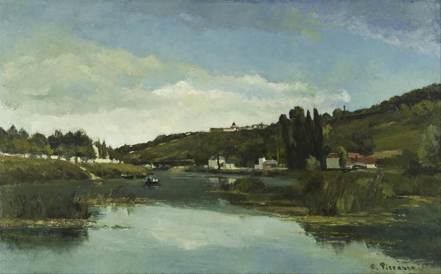 Marna w Chennevières - Camille Pissarro