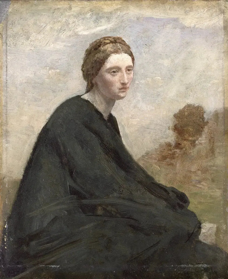 Medytacja - Jean-Baptiste Camille Corot