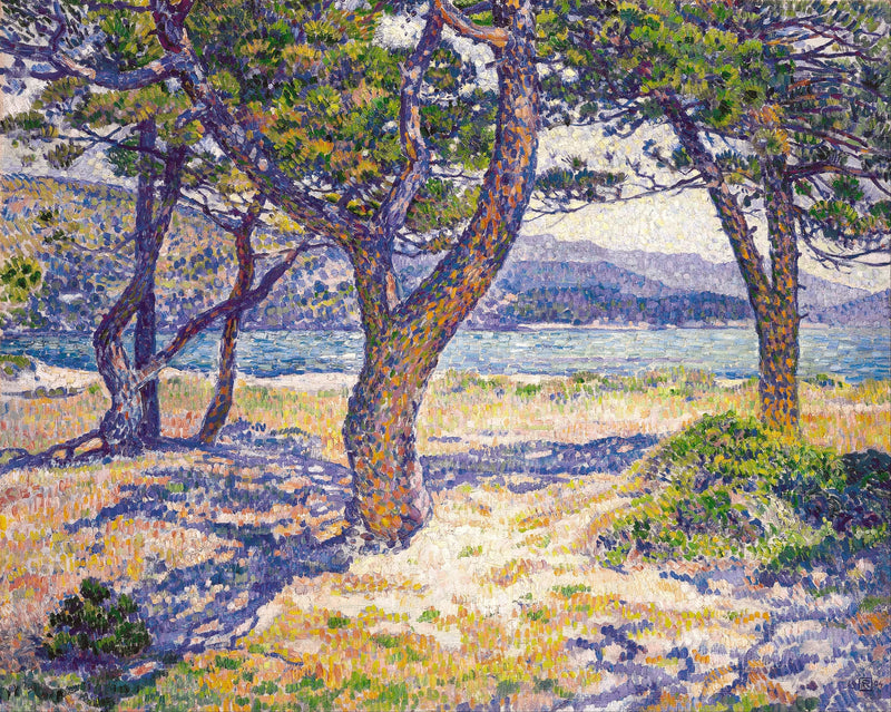 Morze Śródziemne w Lavandou - Théodore van Rysselberghe