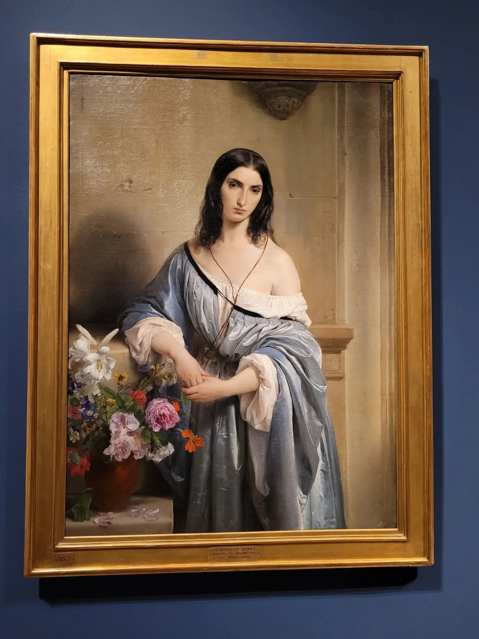 La Mélancolie - Francesco Hayez image 1 copie de tableau peinte à la main