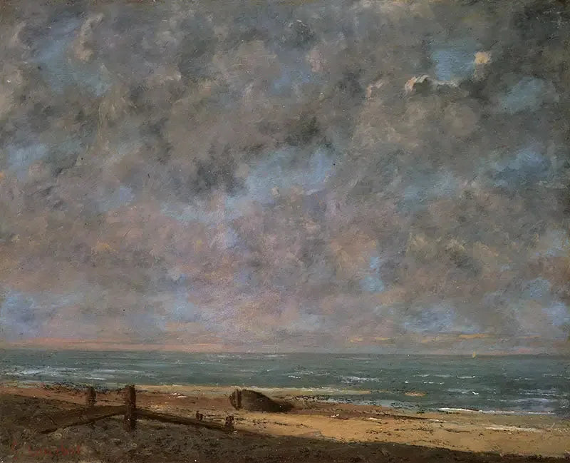 La Mer, w Étretat - Gustave Courbet