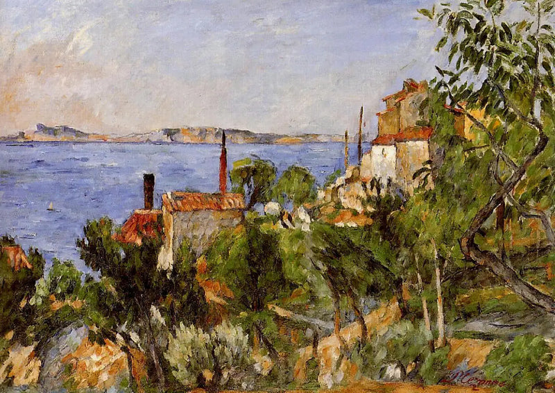 Morze w Estaque - Paul Cézanne