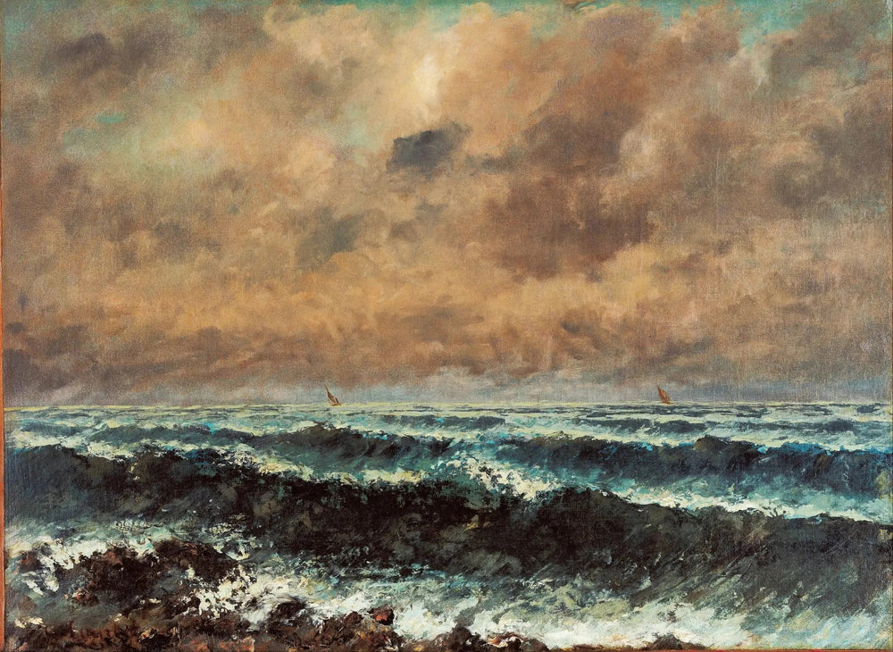 La Mer en automne - Gustave Courbet image 1 reproduction de peinture à l’huile