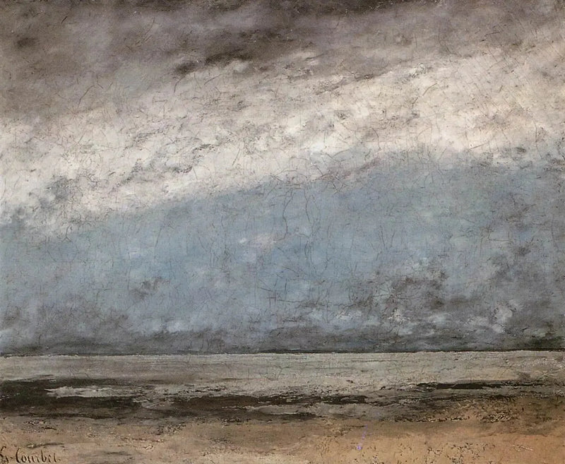 Morze w pobliżu Trouville - Gustave Courbet