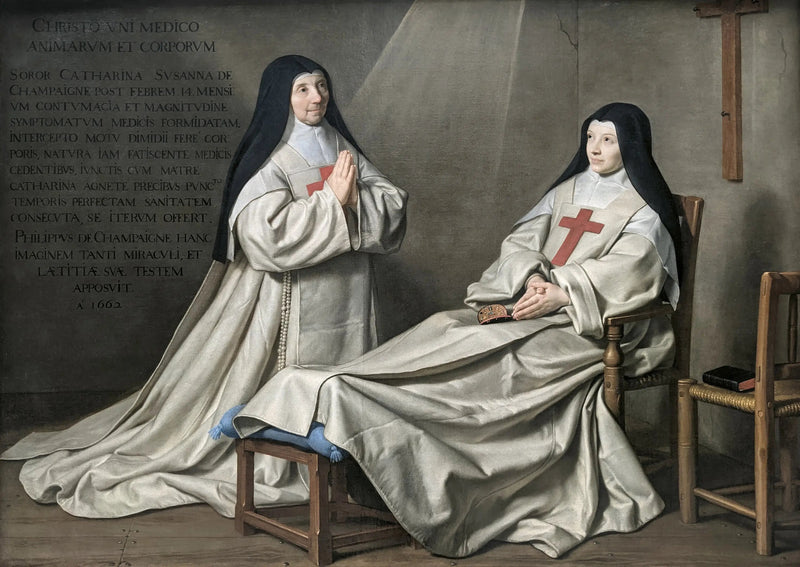 Matka Katarzyna-Agnieszka Arnault i siostra Katarzyna z Sainte Suzanne de Champaigne - Philippe de Champaigne