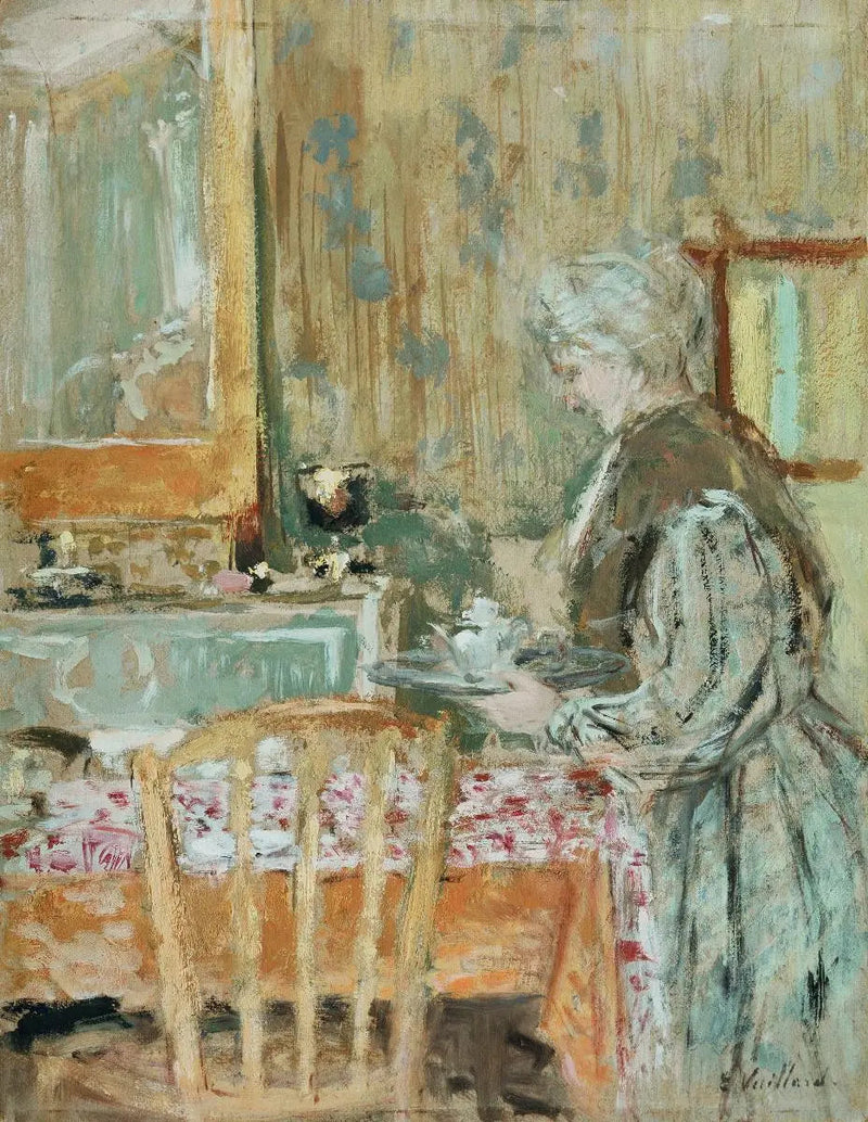 Matka artysty podająca herbatę - Édouard Vuillard