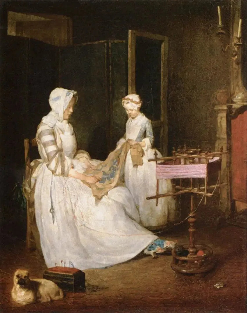 Pracowita matka - Jean Simeón Chardin