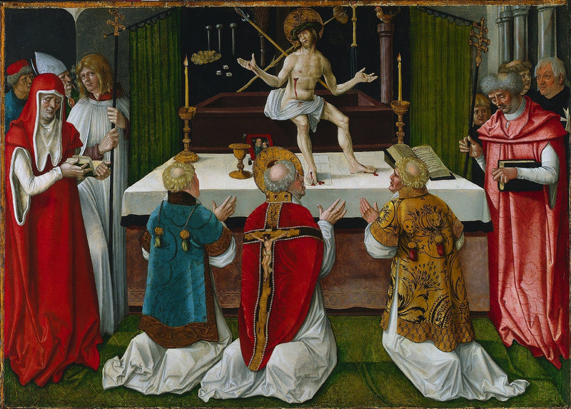 Msza świętego Grzegorza - Hans Baldung Grien