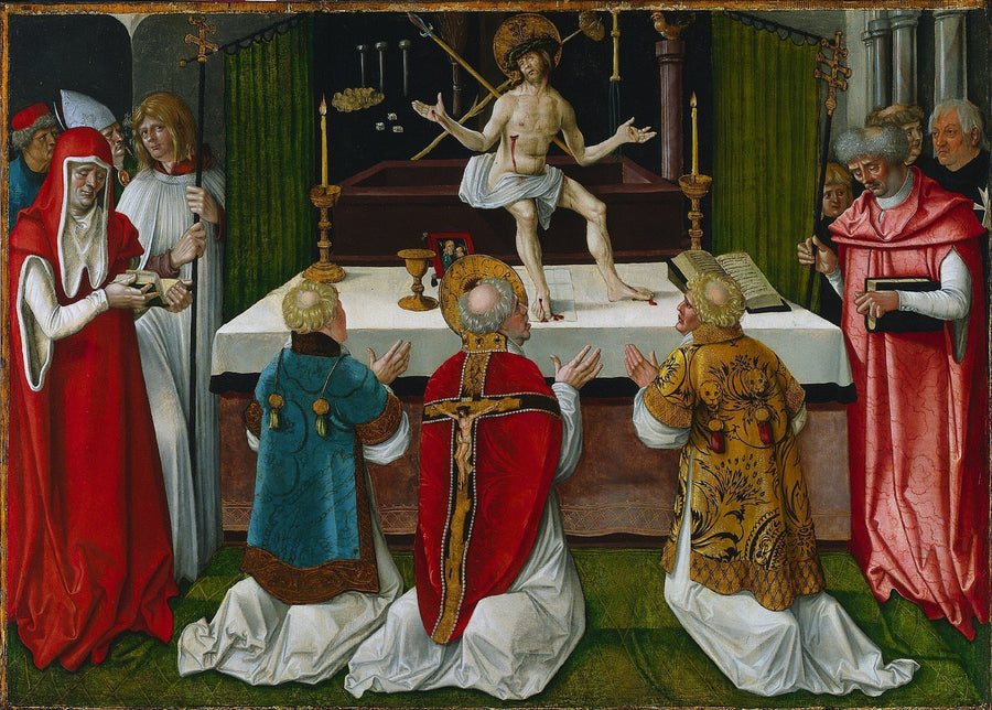 Msza świętego Grzegorza - Hans Baldung Grien