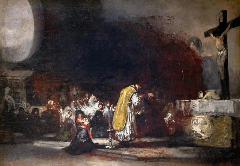 Msza z okazji powrotu do zdrowia - Francisco de Goya