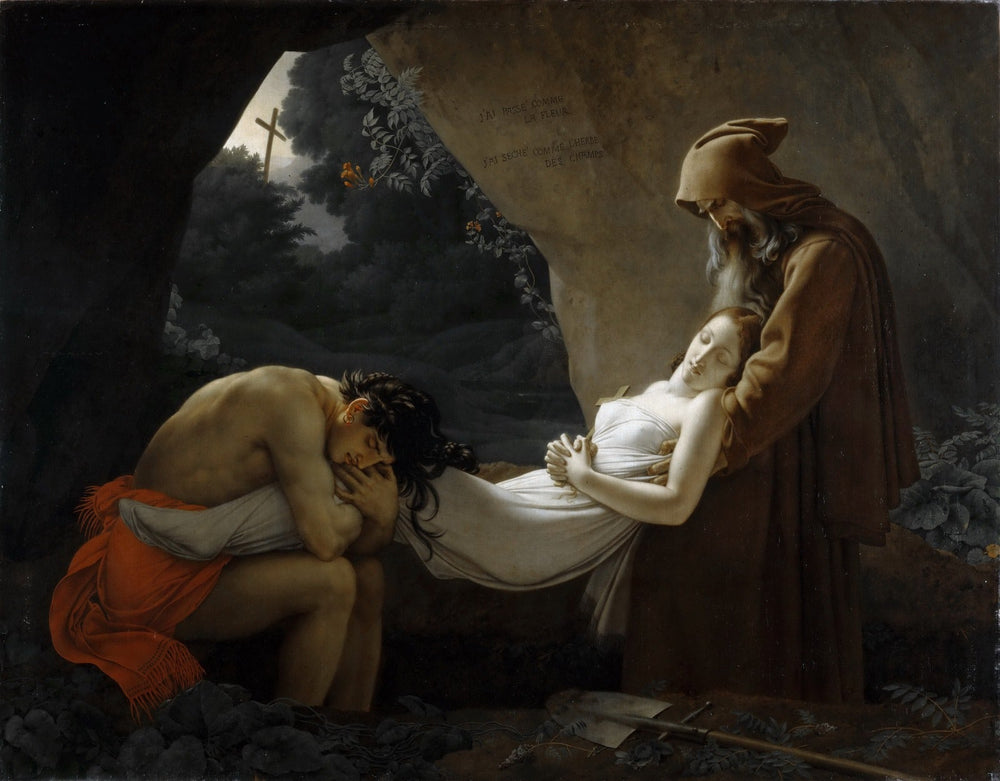 Złożenie do grobu Atali - Anne-Louis Girodet