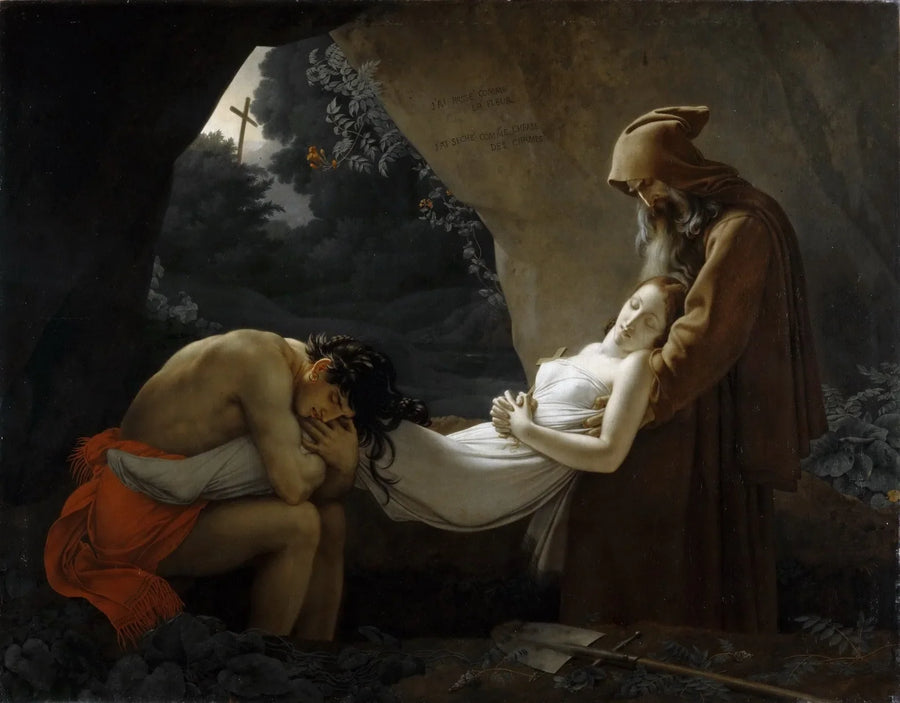 Złożenie do grobu Atali - Anne-Louis Girodet