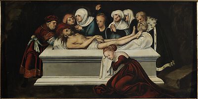 La mise au tombeau du Christ - Lucas Cranach the Elder - Alpha Reproduction