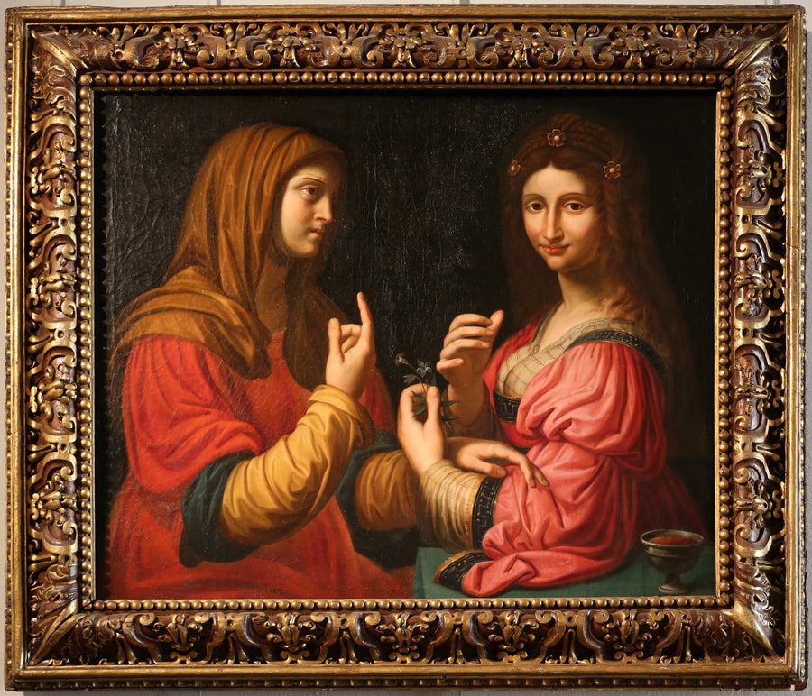 Skromność i próżność - Bernardino Luini