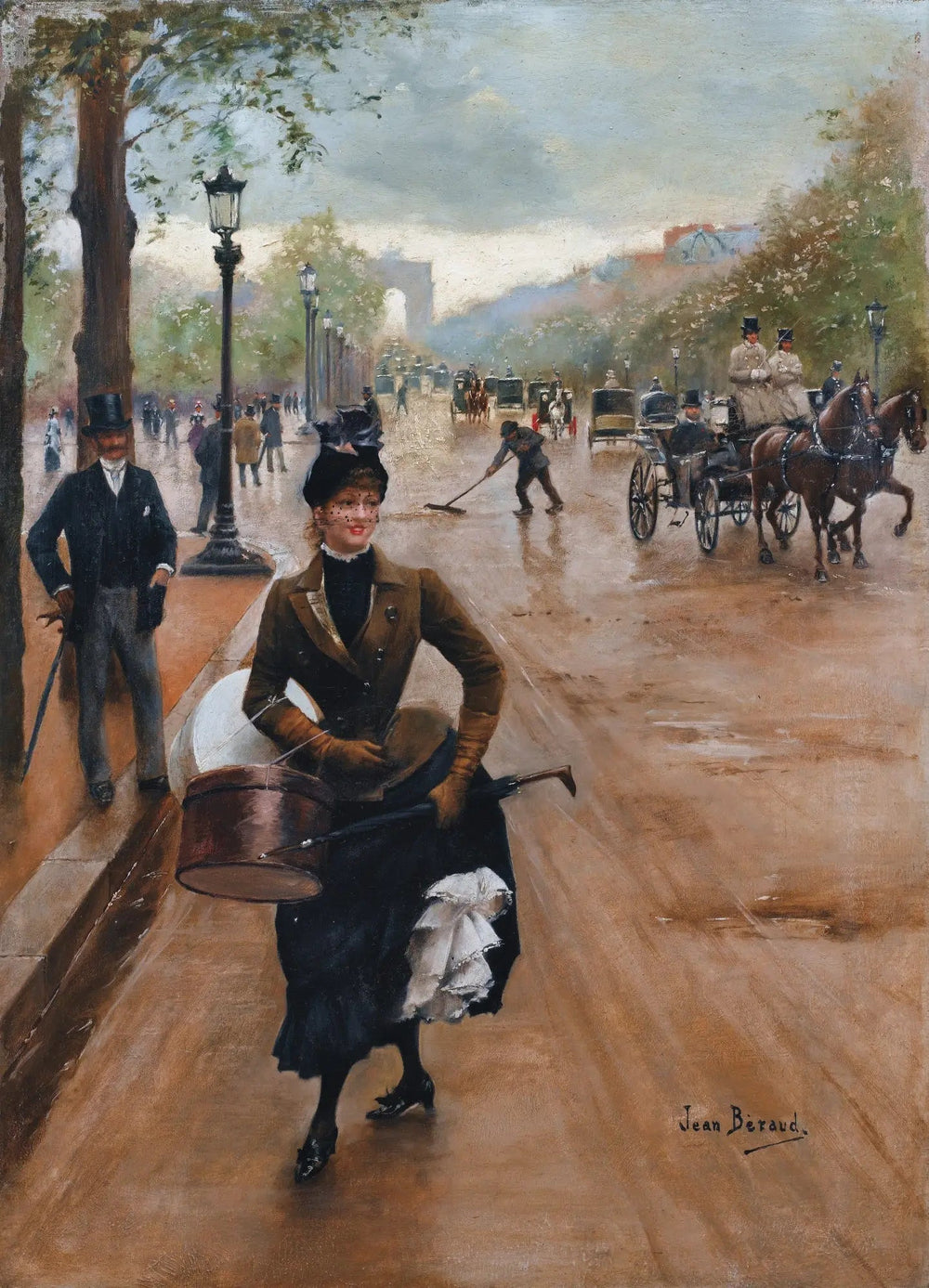 La Modiste sur les Champs-Élysées - Jean Béraud - Alpha Reproduction