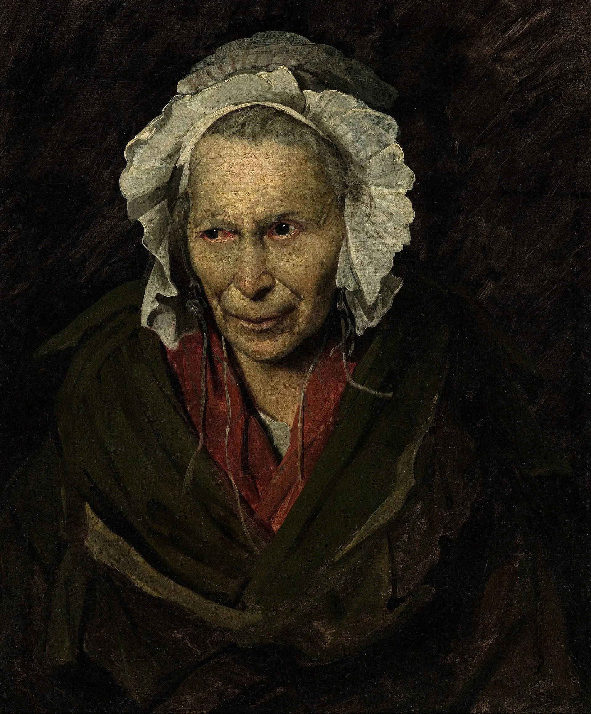 Reproduction du tableau « La Monomane de l'envie - Théodore Géricault » par Alpha Reproduction en peinture à l’huile