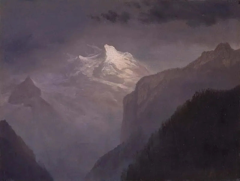 Zaśnieżona góra - Albert Bierstadt